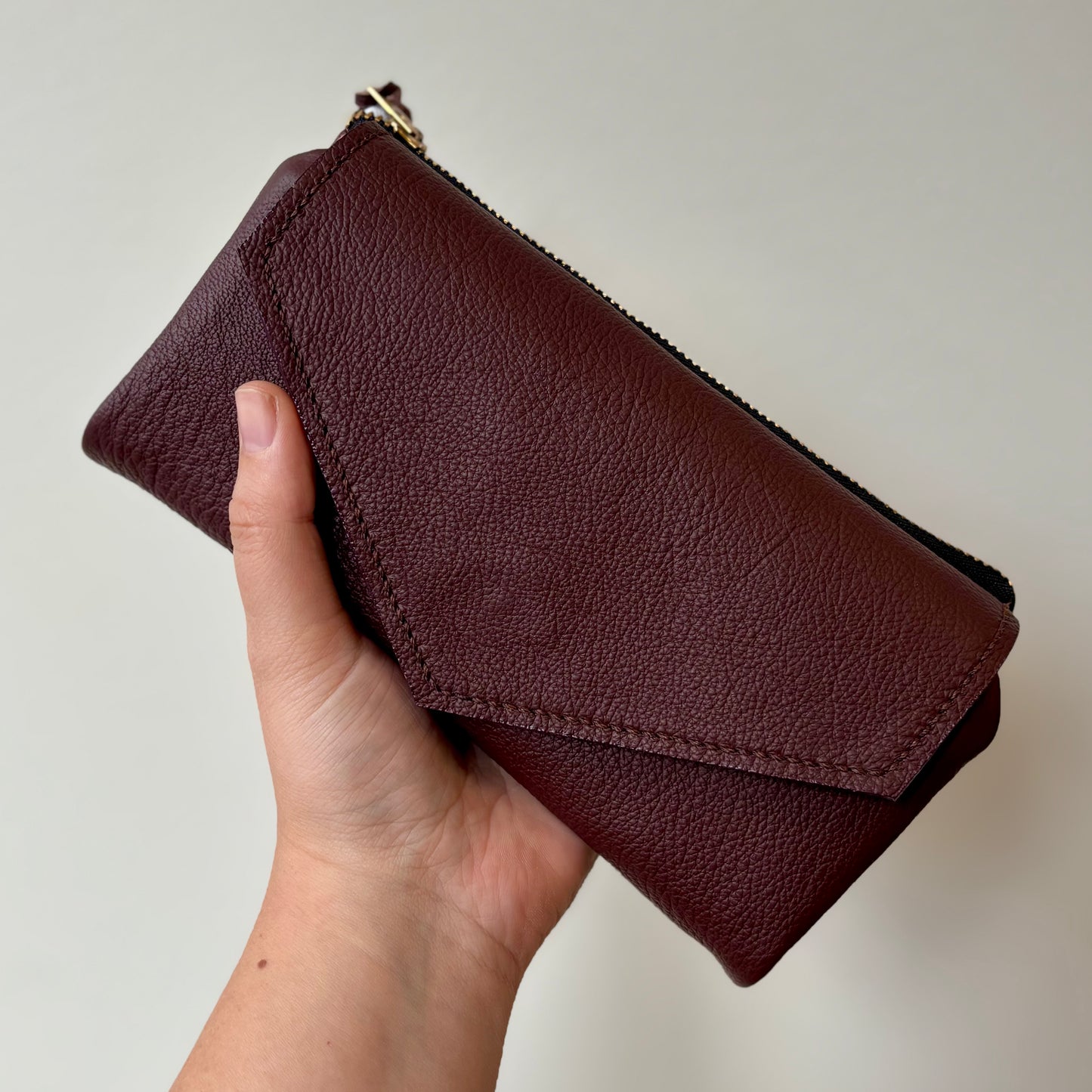 Jessa Wallet - Burgundy + Rosa