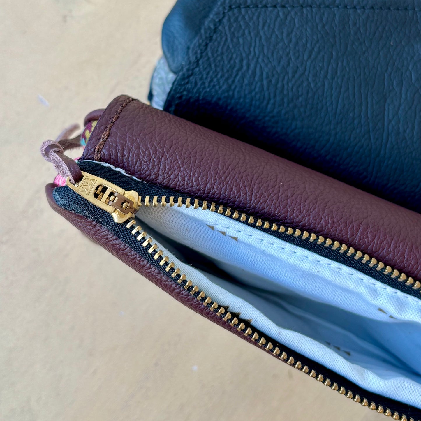 Jessa Wallet - Burgundy + Rosa