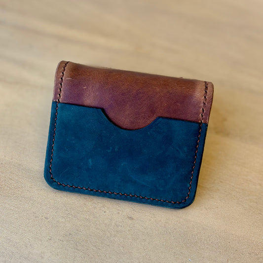 J3 Bifold Wallet - Navy + Walnut