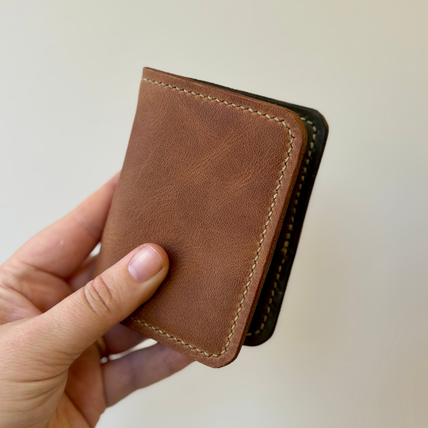 J3 Bifold Wallet - Olive + Walnut