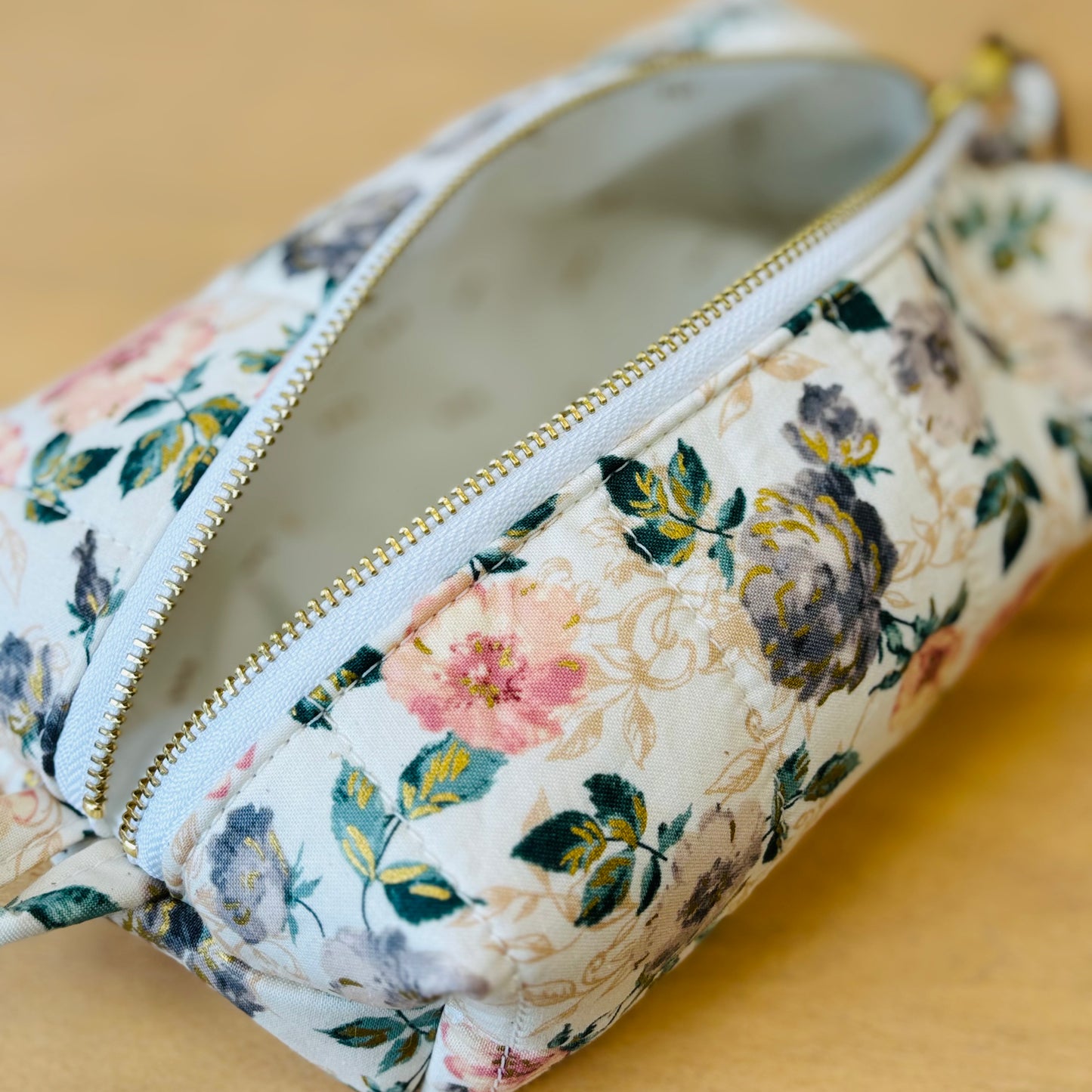 "Antique Florals" Quilted Toiletry Bag