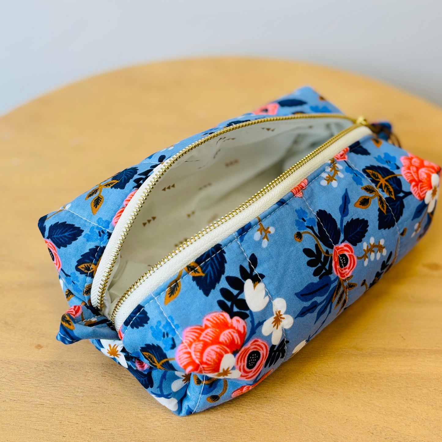 "Bluebell" Quilted Toiletry Bag
