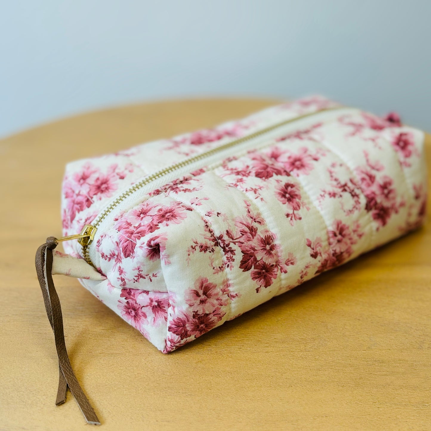 "Antique Rose" Quilted Toiletry Bag