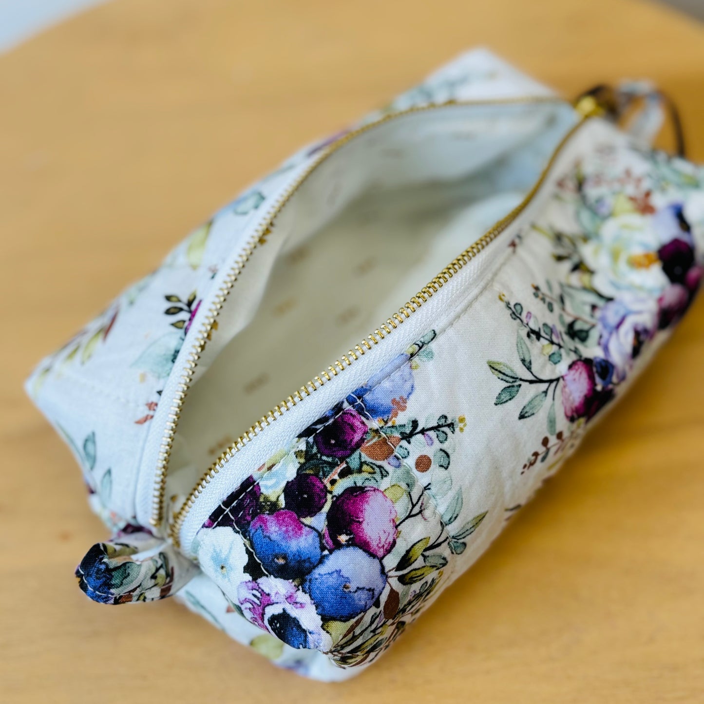 "Spring Bouquet" Quilted Toiletry Bag